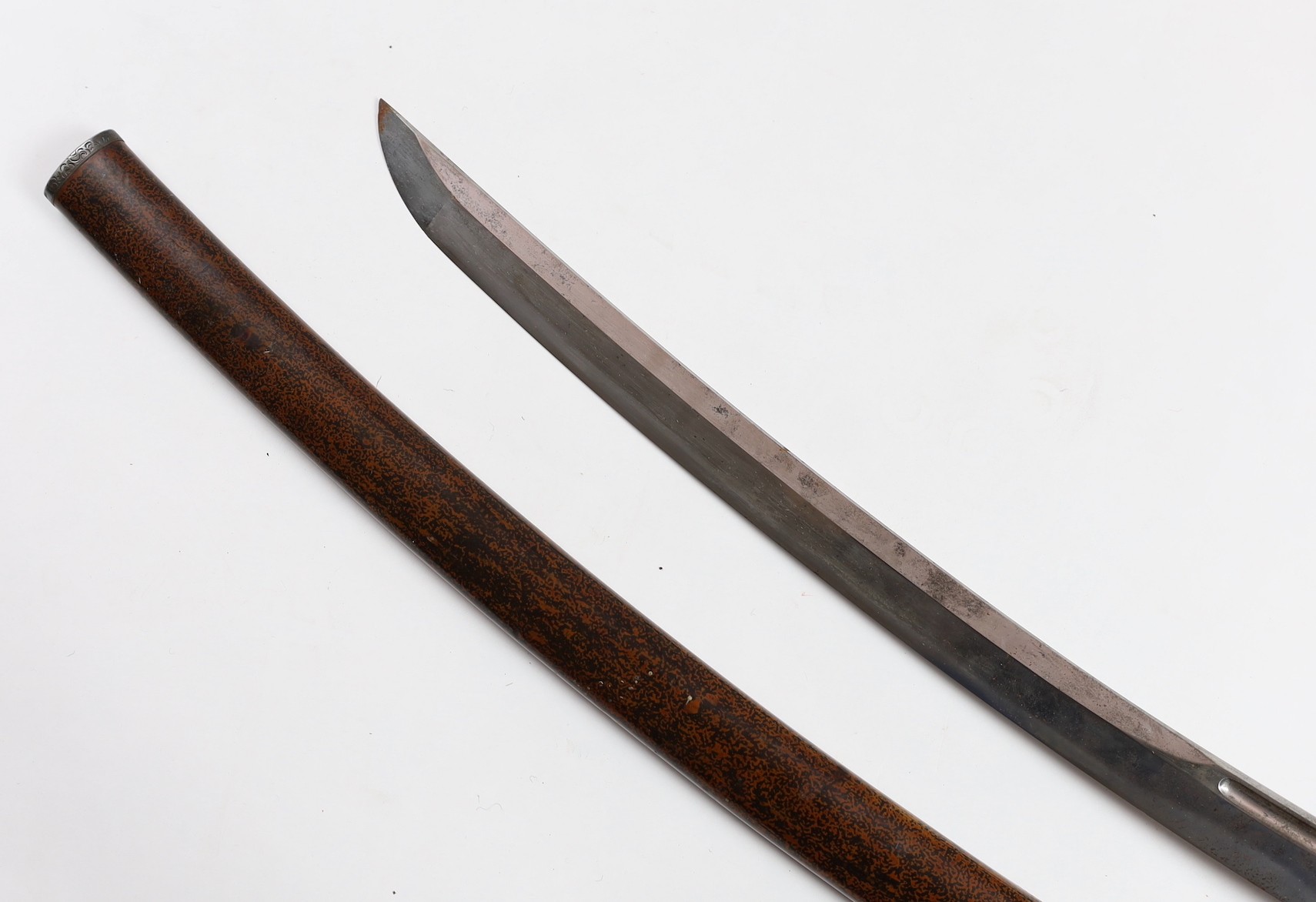 A Japanese wakizashi, the tang signed Yoshitake